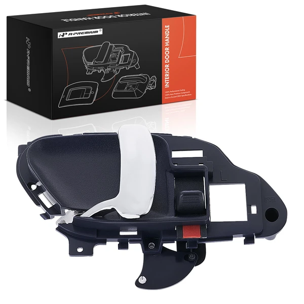 Front Driver or Rear Driver Chrome & Blue Interior Door Handle for 1995-1999 Chevrolet K2500 Suburban