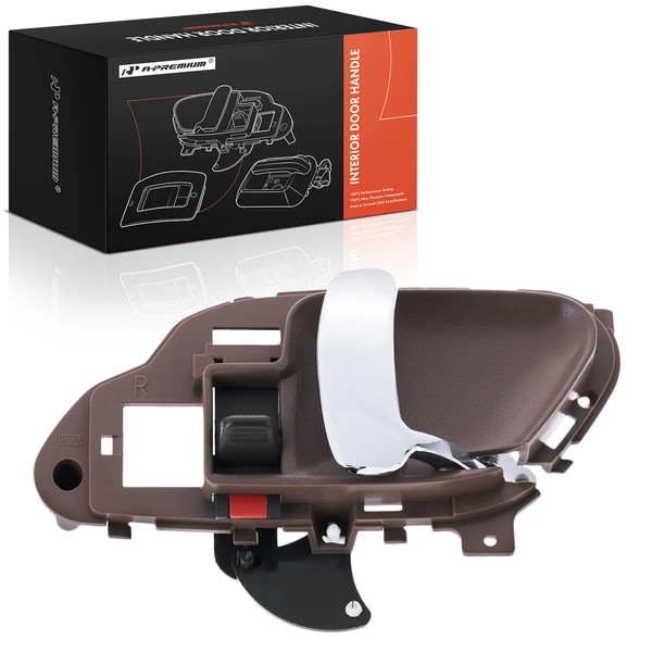 Front Passenger or Rear Passenger Beige & Chrome Interior Door Handle for 1999-2000 Cadillac Escalade