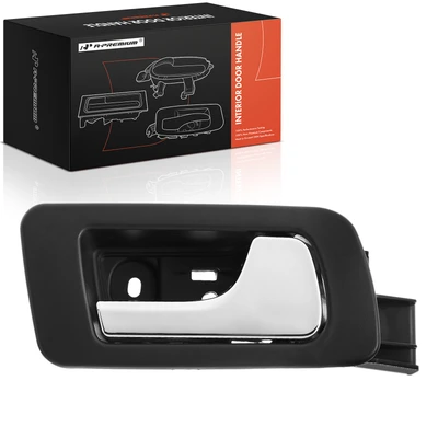 Rear Passenger Chrome & Black Interior Door Handle