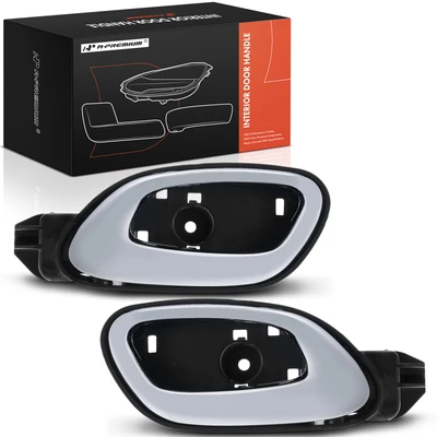 2 Pcs Front Chrome Interior Door Handle