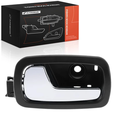 Rear Driver Chrome & Black Interior Door Handle