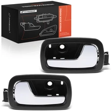2 Pcs Rear Chrome & Black Interior Door Handle
