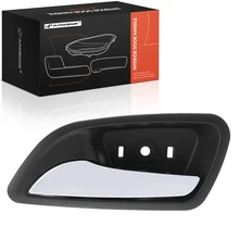 Front Passenger or Rear Passenger Chrome & Brown Interior Door Handle