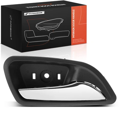 Front Passenger or Rear Passenger Chrome & Black Interior Door Handle