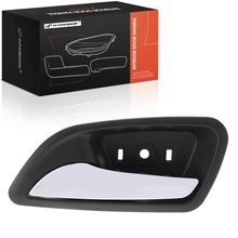 Front Driver or Rear Driver Chrome & Brown Interior Door Handle