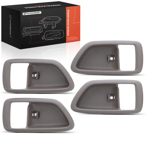 4 Pcs Front & Rear Brown (Oak) Interior Door Handle for Toyota Sequoia Tundra