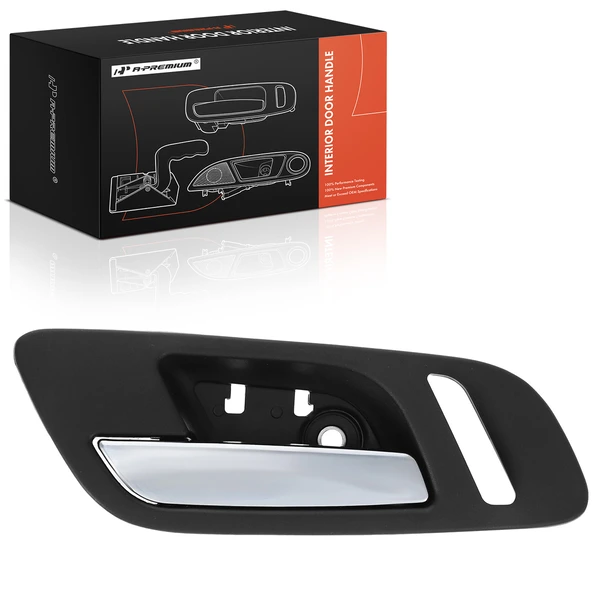 Front Driver Chrome & Black Interior Door Handle for Chevrolet Suburban 1500 GMC