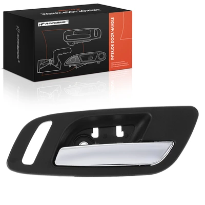 Front Passenger Chrome & Black Interior Door Handle