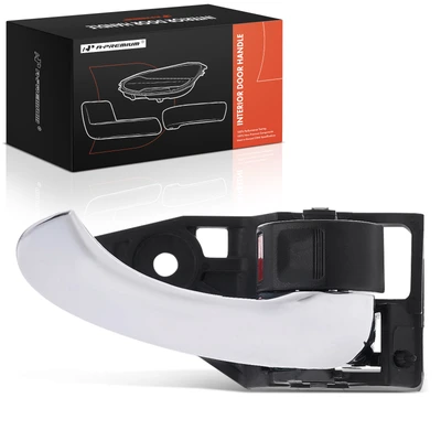 Front Passenger or Rear Passenger Black & Chrome Interior Door Handle