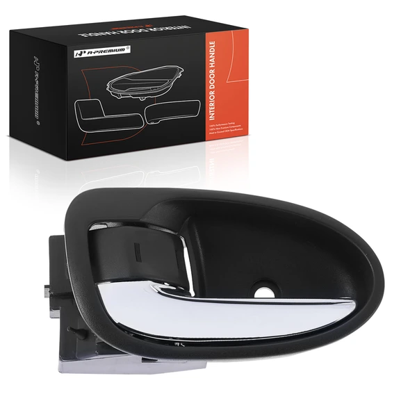 Front Driver or Rear Driver Chrome & Black Interior Door Handle for Toyota Yaris RS 07-10