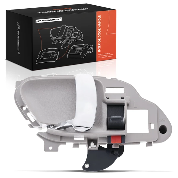 Front Driver or Rear Driver Chrome & Light Gray Interior Door Handle for 1995-2000 GMC C2500