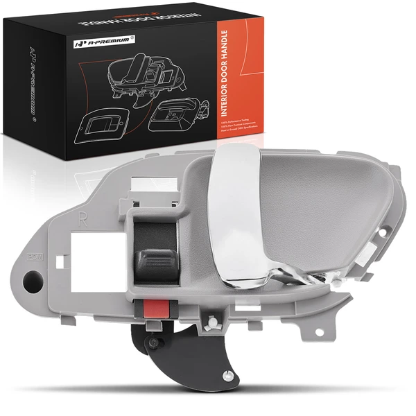 Chrome & Light Gray Interior Door Handle for 1995-1999 Chevrolet K1500 Suburban