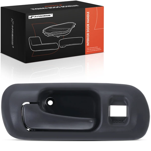 Front Driver Charcoal Interior Door Handle with Hole for Honda Civic 1996-2000