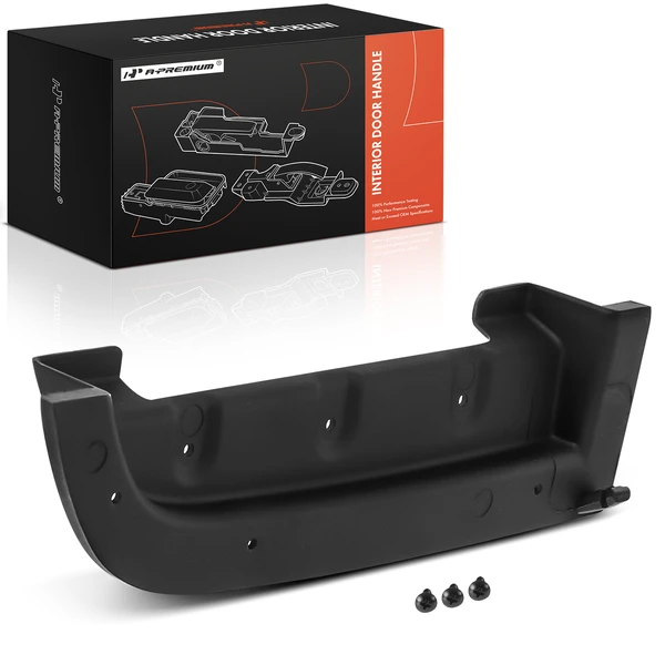 Front Passenger Black Door Armrest with Screws for Lincoln Town Car 2003-2007