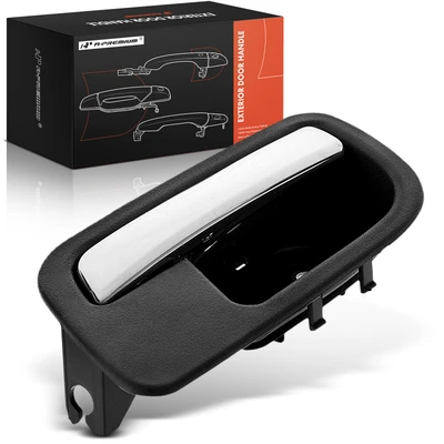 Front Passenger or Rear Passenger Chrome & Black Interior Door Handle