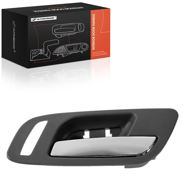Front Passenger Chrome & Gray Interior Door Handle for Chevy Tahoe GMC Cadillac