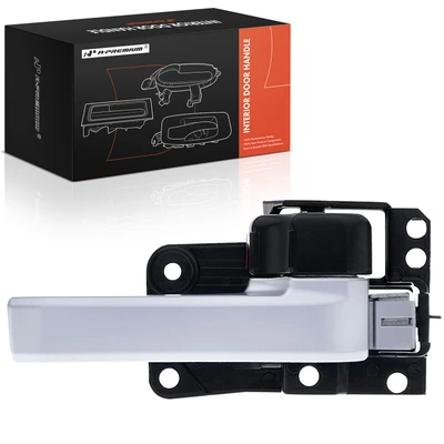 Front Passenger or Rear Passenger Silver & Black Interior Door Handle