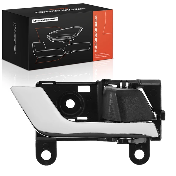 Front Passenger or Rear Passenger Chrome & Black Interior Door Handle for 2008-2013 Toyota Highlander