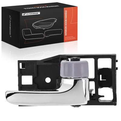 Front Passenger or Rear Passenger Stone With Chrome Lever Interior Door Handle