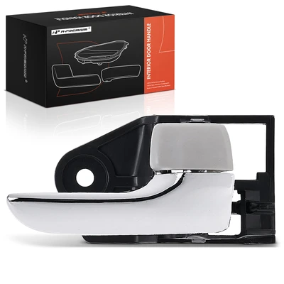 Front Passenger or Rear Passenger Chrome & Gray Interior Door Handle