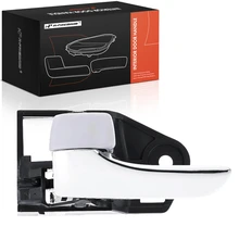 Front Driver or Rear Driver Chrome Lever & Light Gray Interior Door Handle