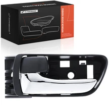 Front Driver Gray & Chrome Interior Door Handle for 2004-2010 Toyota Sienna