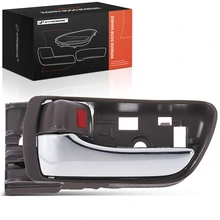 Front Driver Chrome & Brown Interior Door Handle for 2004-2010 Toyota Sienna