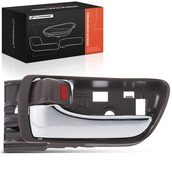 Front Driver Chrome & Brown Interior Door Handle for Toyota Sienna 2004-2010