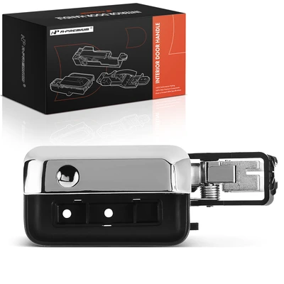 Rear Driver Chrome & Black Interior Door Handle