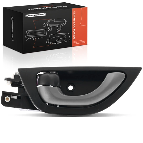 Front Driver or Rear Driver Black & Gray Interior Door Handle for Honda Fit 2011-2013