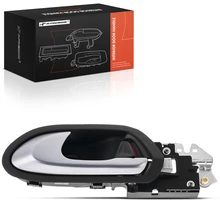 Front Driver Silver & Black Interior Door Handle for 2006-2009 Honda Civic