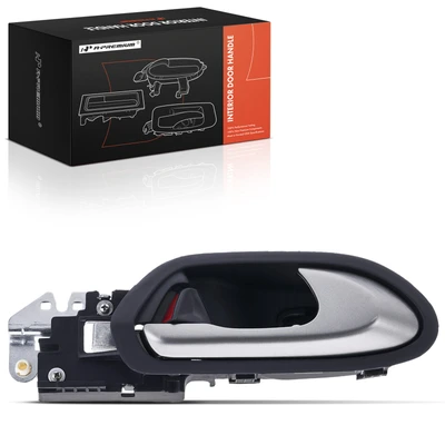 Front Passenger Silver Lever & Blue Housing Interior Door Handle