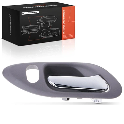 Front Passenger Chrome & Quartz Gray Interior Door Handle