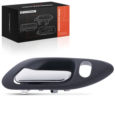 Front Driver Chrome & Glassy Gray Interior Door Handle