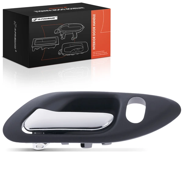 Front Driver Chrome & Glassy Gray Interior Door Handle for Honda Accord 98-02