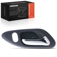 Front Passenger Chrome & Glassy Gray Interior Door Handle