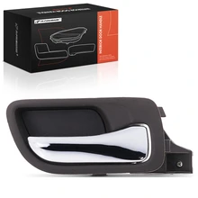 Front Passenger Chrome & Brown Interior Door Handle