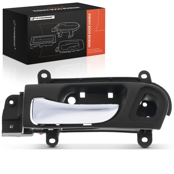 Front Driver Chrome & Black Interior Door Handle for 2003-2007 Honda Accord