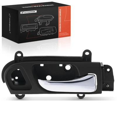 Front Passenger Chrome & Black Interior Door Handle