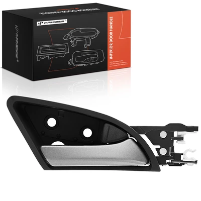 Front Passenger or Rear Passenger Silver & Brown Interior Door Handle