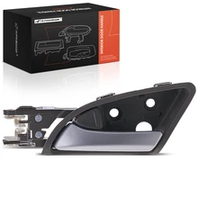 Front Driver or Rear Driver Silver & Brown Interior Door Handle