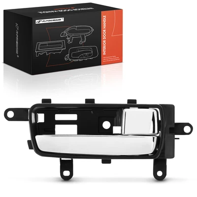 Front Passenger or Rear Passenger Chrome & Black Interior Door Handle