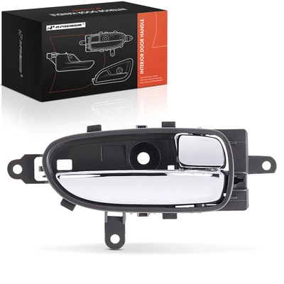 Gray & Chrome Interior Door Handle