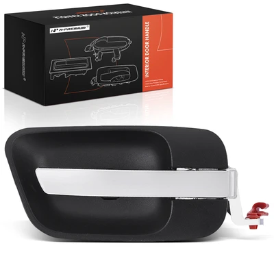 Front Passenger or Rear Passenger Black Chrome Interior Door Handle