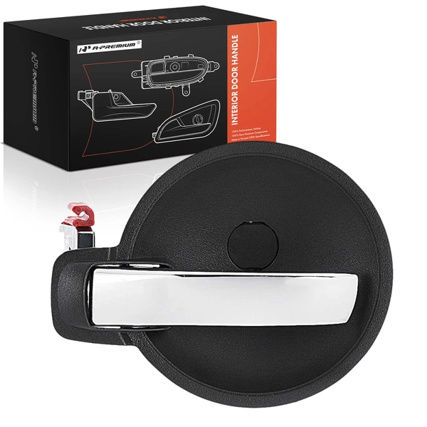 Front Driver or Rear Driver Chrome & Gray Interior Door Handle for Dodge Charger 06-10