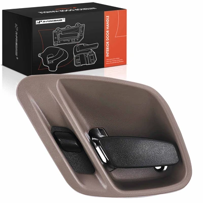 Front Driver or Rear Driver Light Gray & Black Interior Door Handle