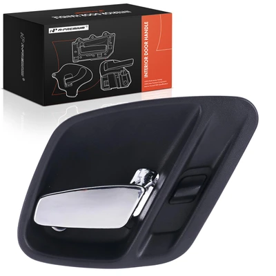 Front Passenger or Rear Passenger Black & Chrome Interior Door Handle