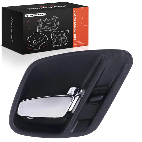 Front Passenger or Rear Passenger Black & Chrome Interior Door Handle for Jeep Grand Cherokee 99-04