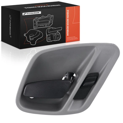 Front Passenger or Rear Passenger Gray & Black Interior Door Handle