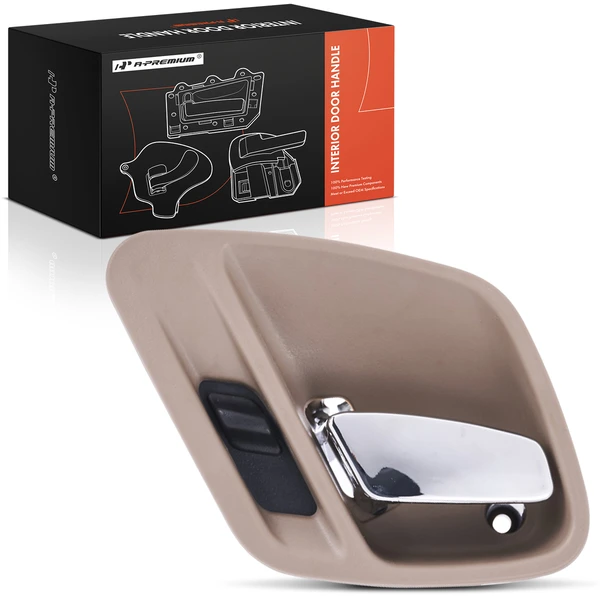 Front Driver or Rear Driver Chrome & Beige Interior Door Handle for 1999-2004 Jeep Grand Cherokee